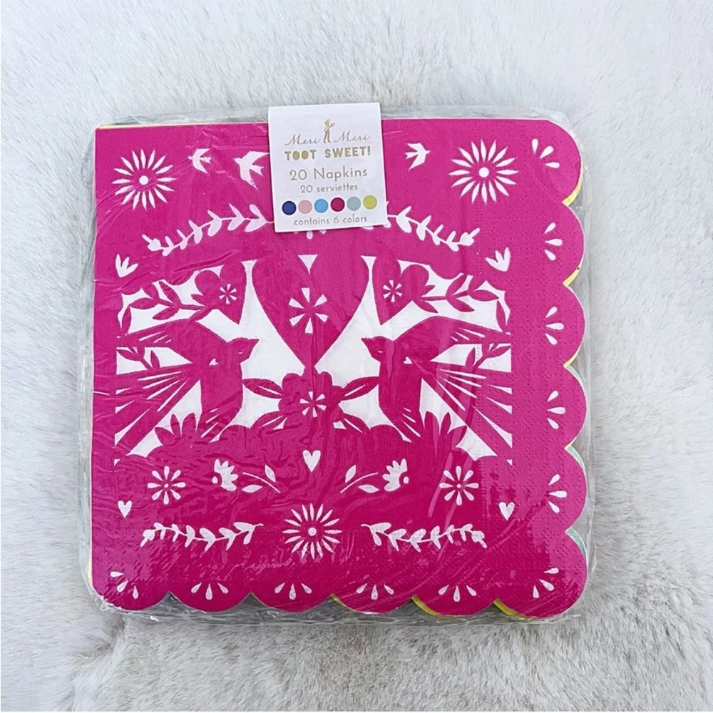 Meri Meri TOOT SWEET Fiesta Theme 20 piece disposable Napkins